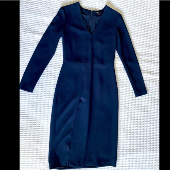 Theory Dresses & Skirts - Theory long sleeve slit dress